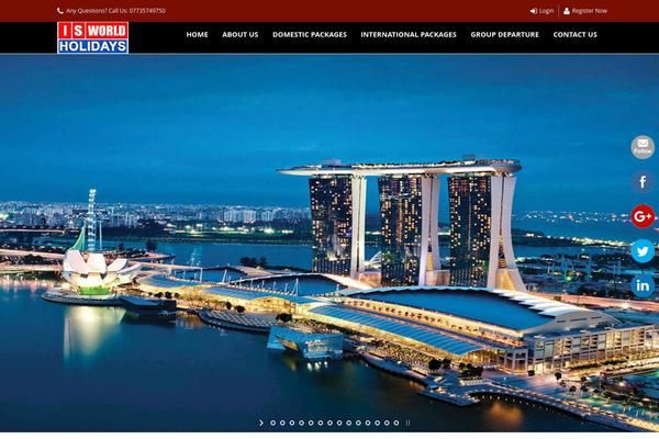 Trendy Travel theme site design template sample