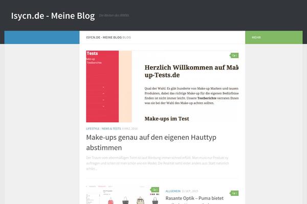 Hueman theme site design template sample