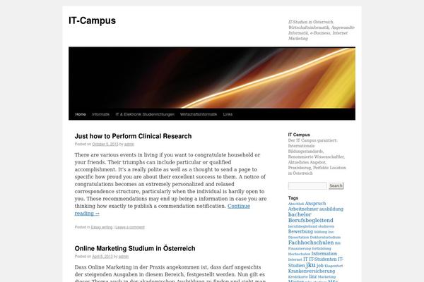 Twenty Ten theme site design template sample