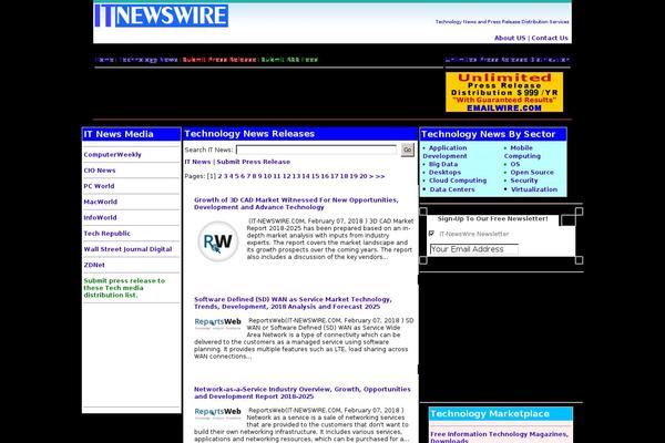 Investors-newswire theme site design template sample