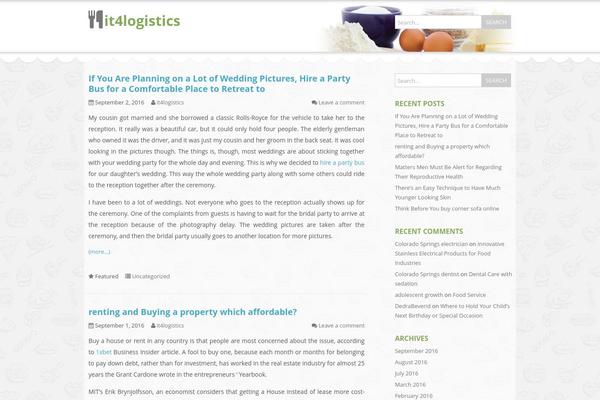 Food & Cook theme site design template sample