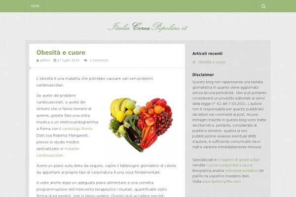 italiacoreapopolare.it site used Oliva
