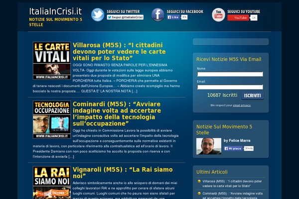 italiaincrisi.it site used Saraswati