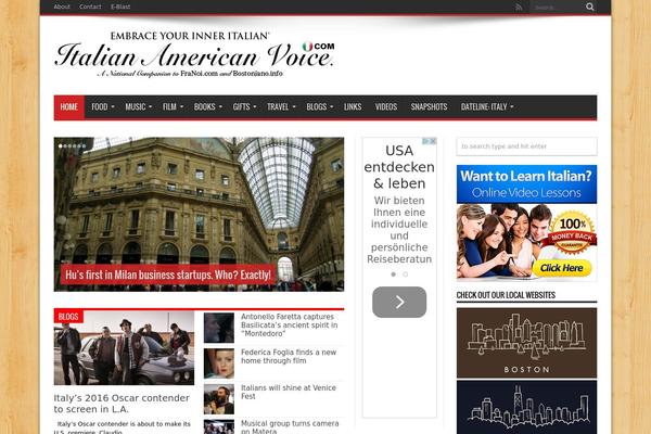 Jarida theme site design template sample