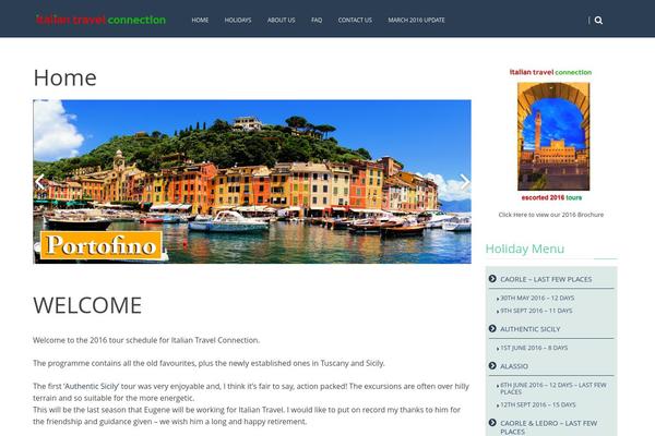 italiantravelconnection.com site used HarmonUX Core