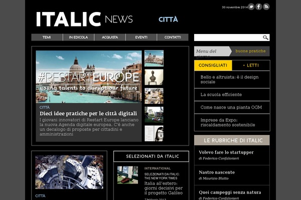 Broadcast theme site design template sample
