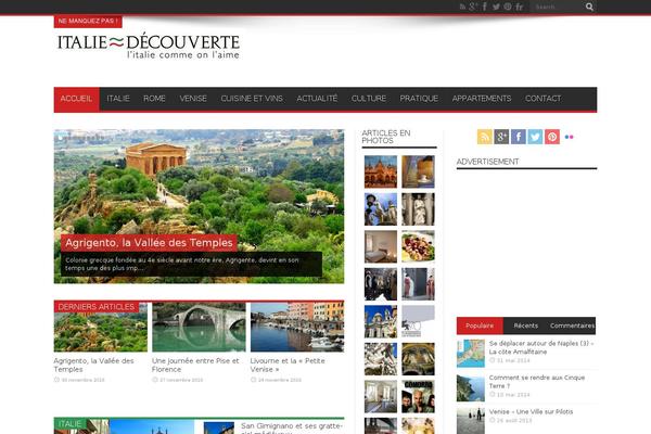 Jarida theme site design template sample