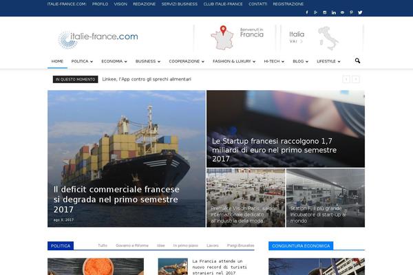 Flex Mag theme site design template sample