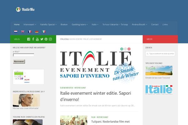 Hueman theme site design template sample