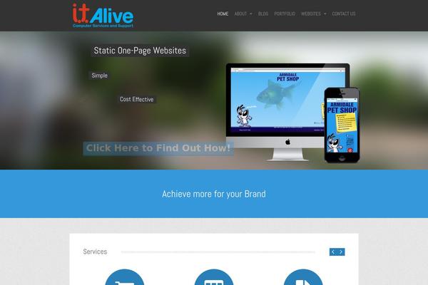 Alhena theme site design template sample