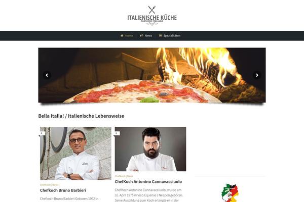 Cookbook theme site design template sample