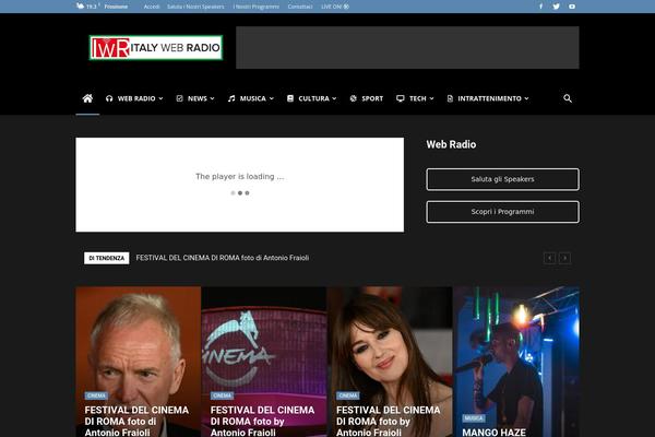 Newspaper theme site design template sample
