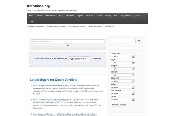 WordPress website example screenshot