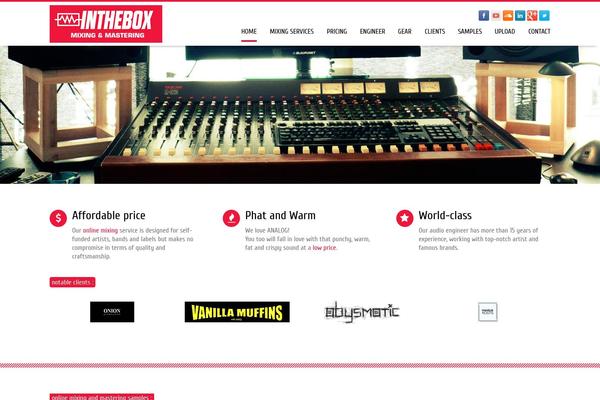 Jazzmaster theme site design template sample