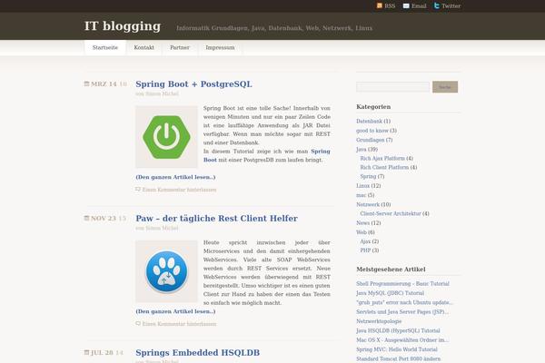 Titan theme site design template sample