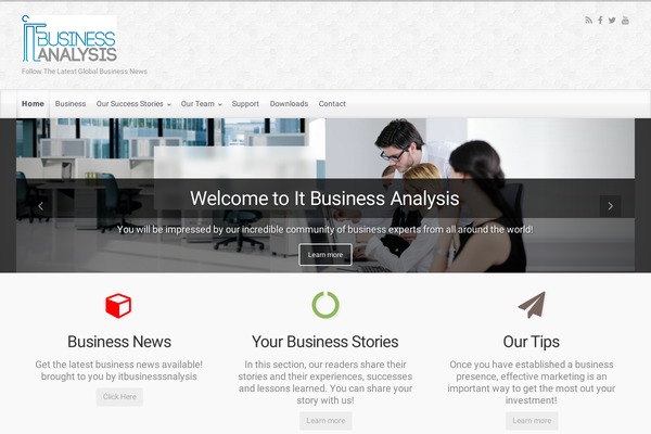 evolve theme site design template sample