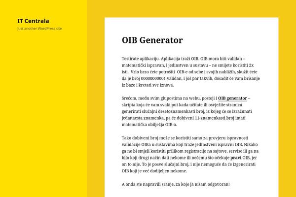 Twenty Fifteen theme site design template sample