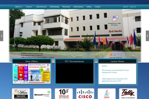 EDU theme site design template sample