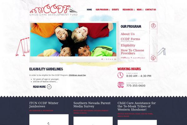 Kids theme site design template sample