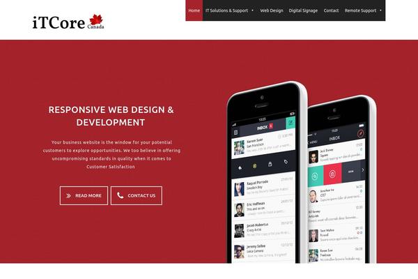 itcore.ca site used Apptheme