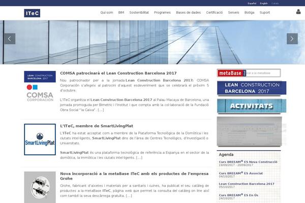 itec.cat site used Avada-home