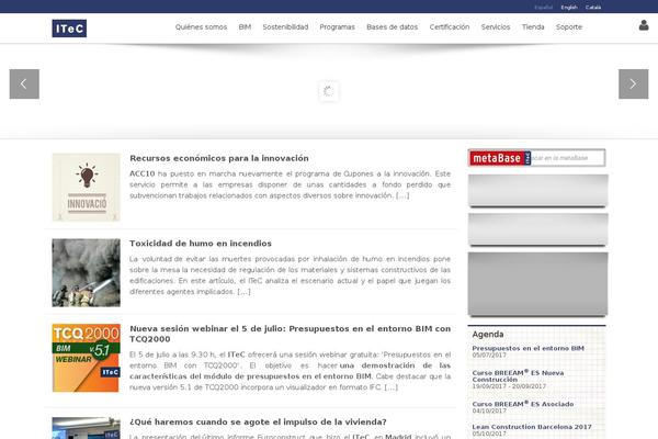 itec.es site used Avada-home