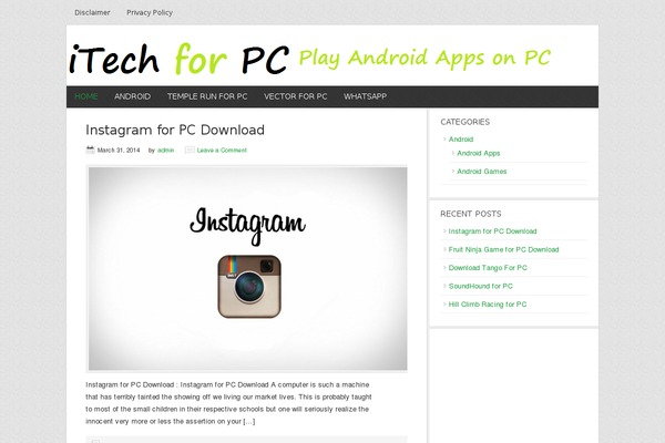 News theme site design template sample