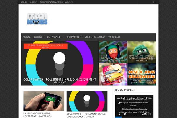 Gameleon theme site design template sample