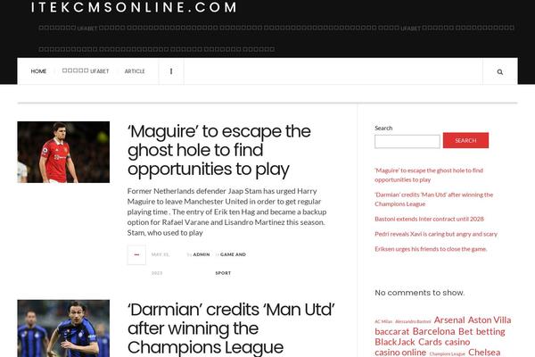 JustWrite theme site design template sample