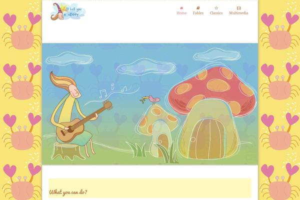 Kids Zone theme site design template sample