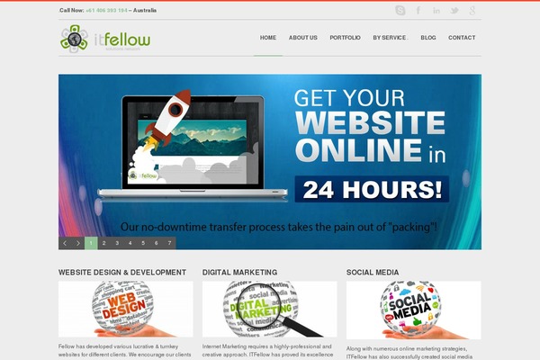 Gridz theme site design template sample