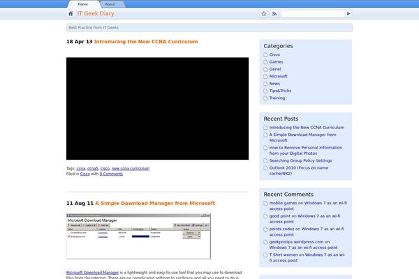 GChrome theme site design template sample
