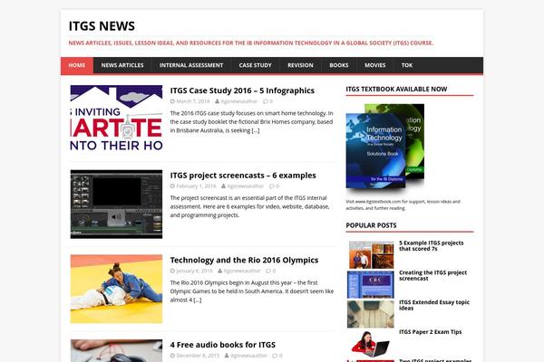 MH Magazine lite theme site design template sample