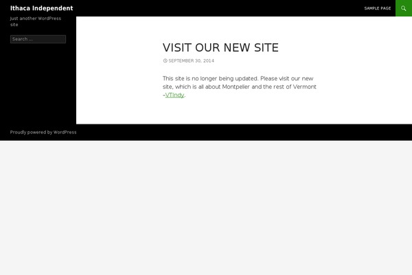 Twenty Fourteen theme site design template sample