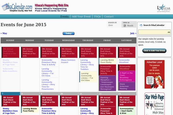 Site using Events-calendar-pro plugin