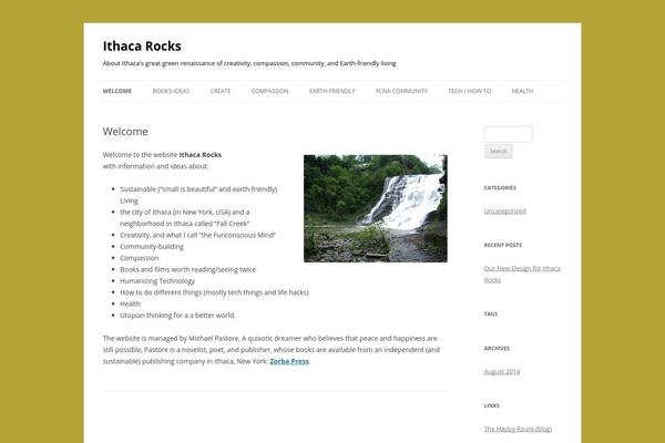 Twentytwelve-child theme site design template sample