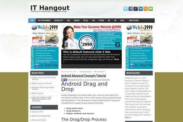 Indicate theme site design template sample