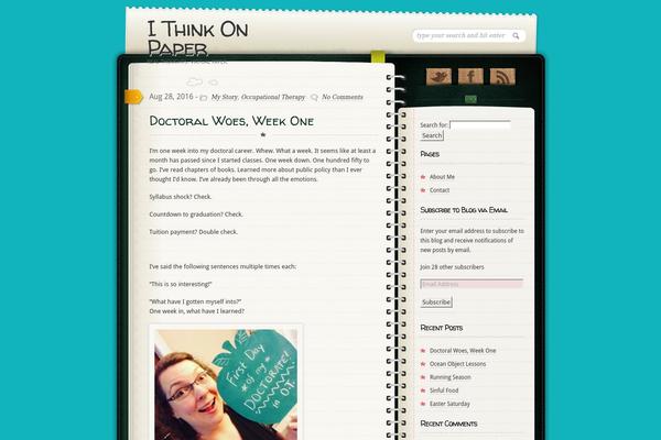 Diary theme site design template sample