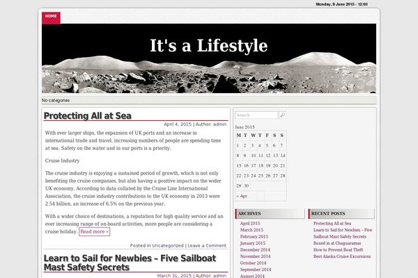 RedLine theme site design template sample