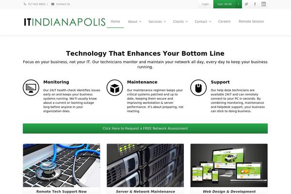 Envision theme site design template sample