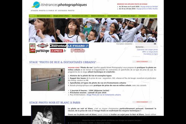 itinerancesphoto.org site used Pbiblio