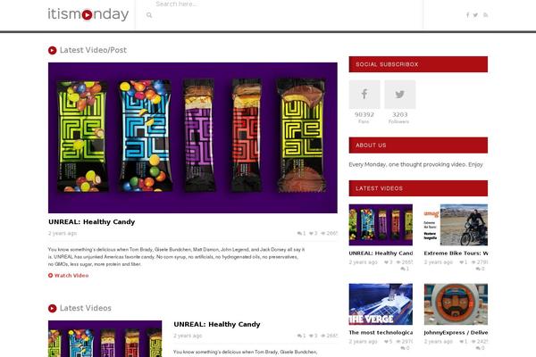 VideoTube theme site design template sample