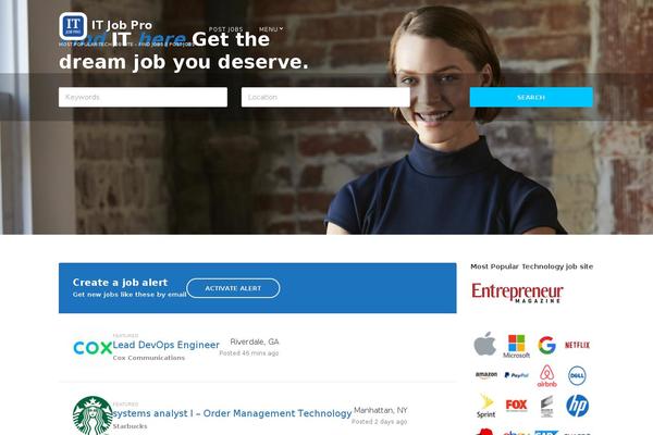 itjobpro.com site used Specialty