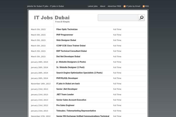 itjobsdubai.com site used Tapp-jobs