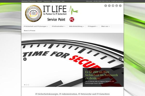 Modernize theme site design template sample