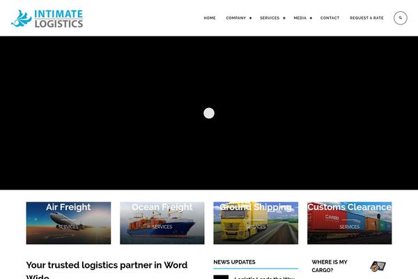 Logistic theme site design template sample