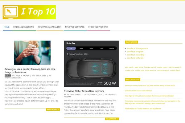 Site using ACF Recent Posts Widget plugin
