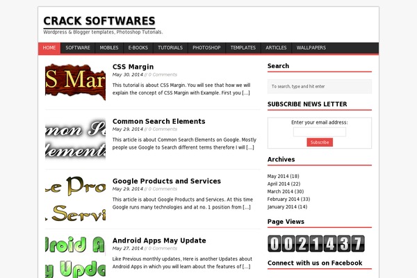 The Fox theme site design template sample