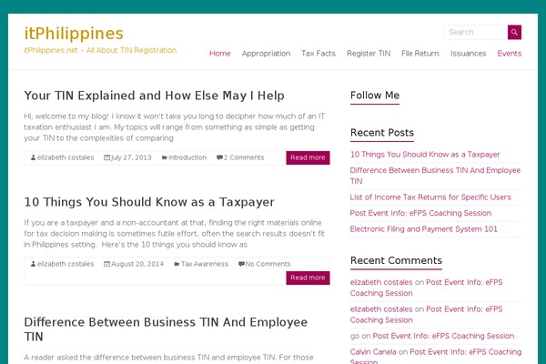 Site using Content Stats plugin