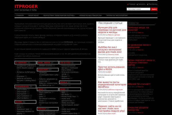 Article Directory theme site design template sample
